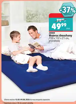 Biedronka JOINCO Materac dmuchany 192 x 132 x 21 cm, granatowy oferta