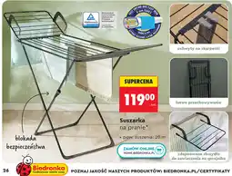 Biedronka Smukee Suszarka na pranie oferta