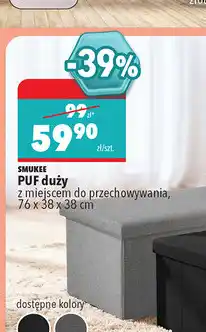 Biedronka SMUKEE PUF duży oferta