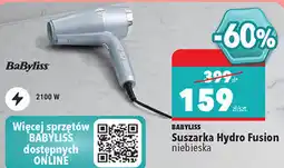 Biedronka BABYLISS Suszarka Hydro Fusion niebieska oferta