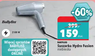 Biedronka BABYLISS Suszarka Hydro Fusion niebieska oferta