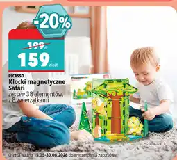 Biedronka Picasso Klocki magnetyczne Safari zestaw 38 elementów oferta