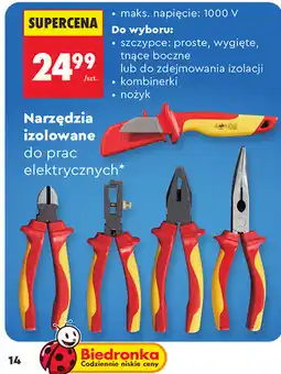 Biedronka Niteo Narzędzia izolowane do prac elektrycznych oferta