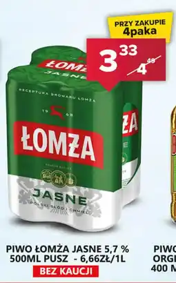 Spiżarnia Smakosza Piwo łomża jasne 5,7 % oferta