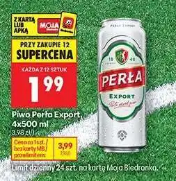 Biedronka Piwo Perła Export, 4x500 ml oferta
