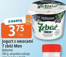 E.Leclerc Jogurt z owocami 7 zbóż Men Bakoma oferta