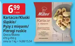 E.Leclerc Kartacze/Kluski śląskie/Pyzy z mięsem/Pierogi ruskie Mateo oferta