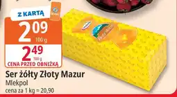 E.Leclerc Ser żółty Złoty Mazur Mlekpol oferta