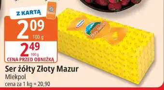 E.Leclerc Ser żółty Złoty Mazur Mlekpol oferta