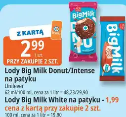 E.Leclerc Lody Big Milk Donut/Intense / White na patyku oferta