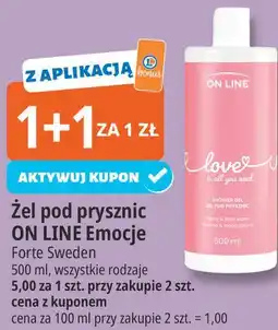 E.Leclerc Żel pod prysznic ON LINE Emocje oferta