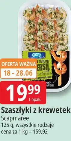 E.Leclerc Szaszłyki z krewetek Scapmaree oferta