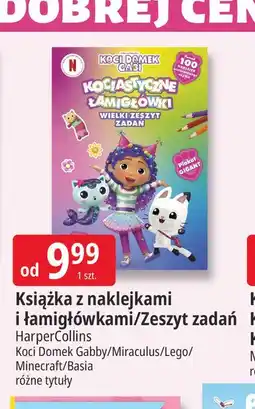 E.Leclerc Książka z naklejkami i łamigłówkami/Zeszyt zadań oferta