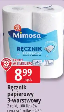 E.Leclerc Ręcznik papierowy 3-warstwowy Mimosa oferta