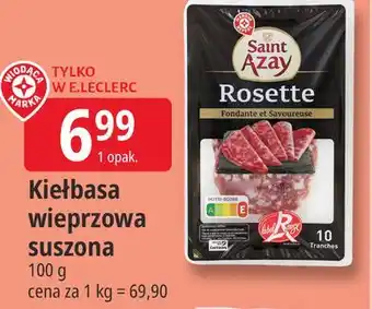E.Leclerc Kiełbasa wieprzowa suszona Saint Azay oferta