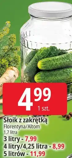 E.Leclerc Słoik z zakrętką Florentyna/Altom oferta