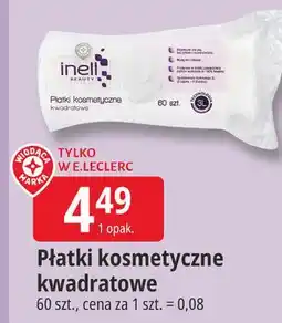 E.Leclerc Płatki kosmetyczne kwadratowe Inell oferta