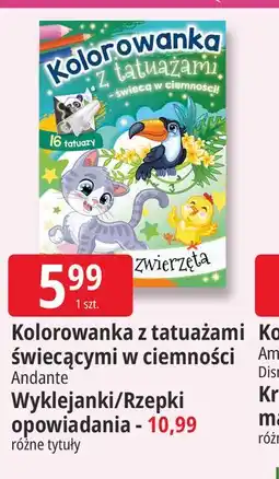 E.Leclerc Kolorowanka z tatuażami świecącymi w ciemności oferta