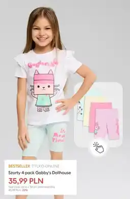 Sinsay Szorty dziecięce Gabby's Dollhouse 4-pack oferta