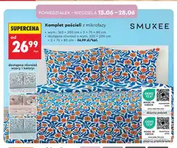 Biedronka Komplet pościeli z mikrofazy Smukee 160x200 cm oferta