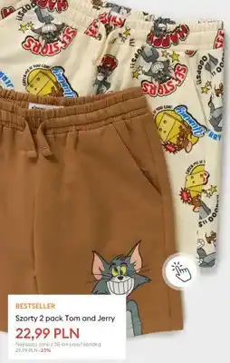 Sinsay Szorty dziecięce 2-pak Tom and Jerry Sinsay oferta