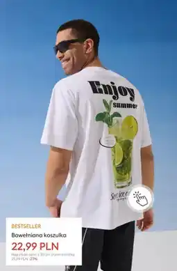 Sinsay Bawełniana koszulka oferta