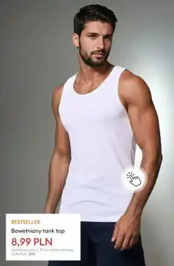 Sinsay Bawełniany tank top oferta