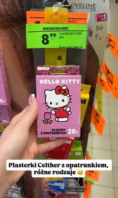 Biedronka Plastry z opatrunkiem Celther Hello Kitty oferta