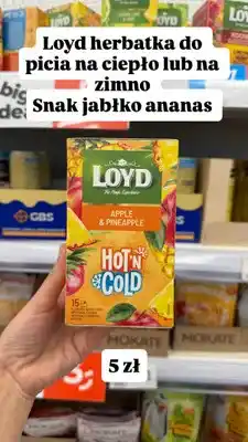 Dealz Herbatka Loyd Hot'n Cold jabłko i ananas oferta