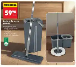 Biedronka Zestaw do mycia podłóg z mopem płaskim oferta