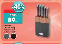 Biedronka Zestaw noży Klausberg oferta