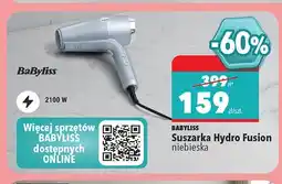 Biedronka Suszarka do włosów BaByliss Hydro Fusion niebieska oferta
