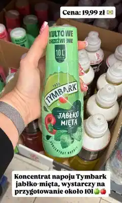 Biedronka Koncentrat napoju Tymbark jabłko-mięta oferta