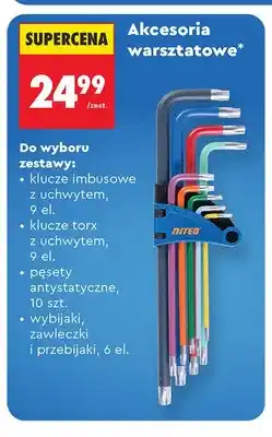 Biedronka Klucze imbusowe z uchwytem Niteo oferta