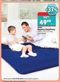 Biedronka Materac dmuchany Joinco 192x132x21 cm granatowy oferta