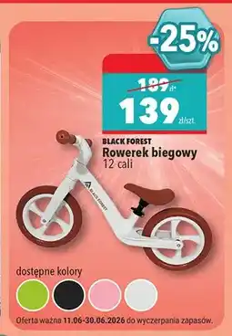 Biedronka Rowerek biegowy Black Forest 12 cali oferta