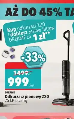 Biedronka Odkurzacz pionowy Dreame Z20 25 kPa czarny oferta