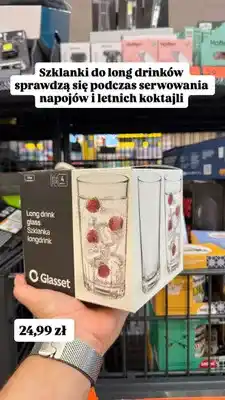 Biedronka Szklanki do long drinków Glasset Vita collection oferta