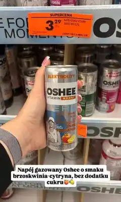 Biedronka Napój gazowany Oshee Vitamin Boost Zero brzoskwinia-cytryna oferta