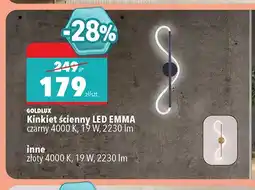 Biedronka Kinkiet ścienny LED Goldlux Emma czarny oferta