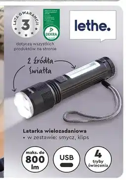 Biedronka Latarka wielozadaniowa Lethe oferta