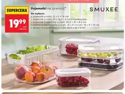 Biedronka Pojemnik na żywność Smukee 15x9x16 cm oferta
