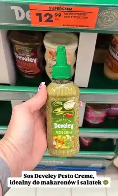 Biedronka Sos Develey Pesto Creme oferta