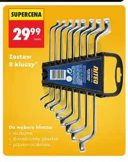 Biedronka Zestaw kluczy oczkowych NITEO 8-pak oferta