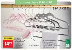 Biedronka Zestaw wieszaków na spodnie Smukee oferta