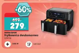 Biedronka Frytkownica dwukomorowa Hoffen Expert czarna oferta