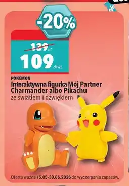 Biedronka Interaktywna figurka Pokémon Mój Partner Charmander ze światłem i dźwiękiem oferta