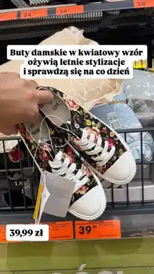 Biedronka Tramki damskie Clevé w kwiatowy wzór oferta