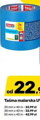 Bricomarche Taśma malarska UV Paper Mask Tesa Professional 2-pak 50mmx40 m oferta