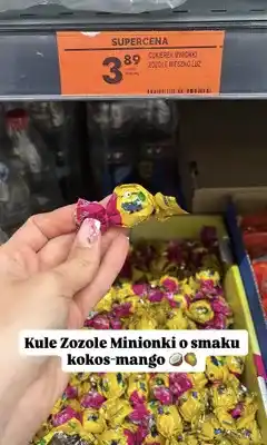 Biedronka Cukierki Zozole Minionki o smaku kokos-mango oferta